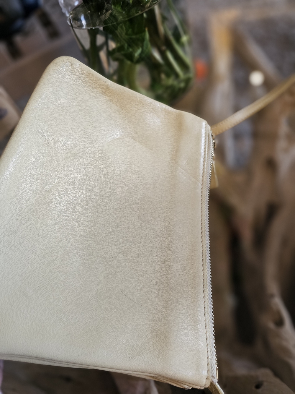 Celine Beige Leather Crossbody Bag - Picture 11 of 16